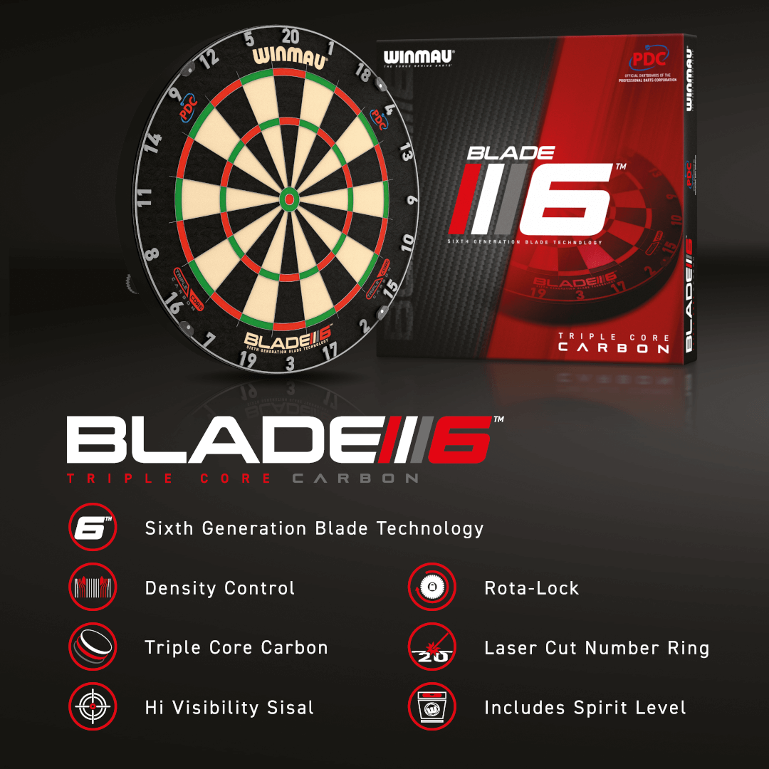 Дартс табло Winmau Blade 6 Triple Core pdc edition